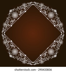vector vintage floral  background