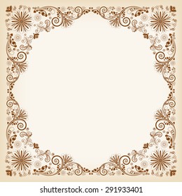 vector vintage floral  background 