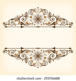 vector vintage floral  background 