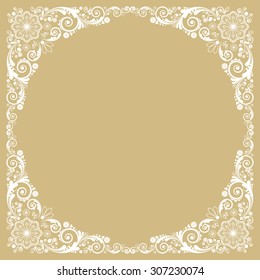 vector vintage floral  background 