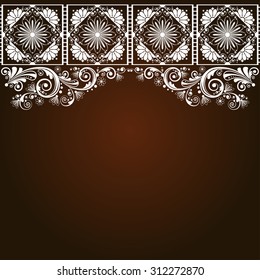 vector vintage floral  background