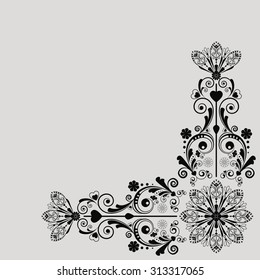 vector vintage floral  background