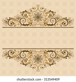 vector vintage floral  background