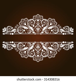 vector vintage floral  background
