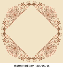 vector vintage floral  background