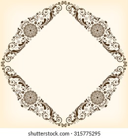 vector vintage floral  background