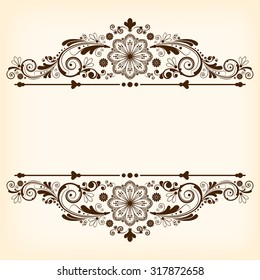 vector vintage floral  background