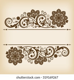 vector vintage floral  background