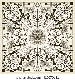 vector vintage floral  background