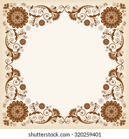 vector vintage floral  background