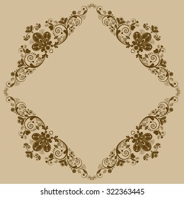 vector vintage floral  background