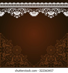 vector vintage floral  background