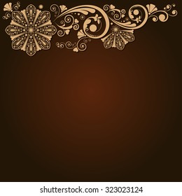 vector vintage floral  background