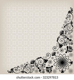 vector vintage floral  background