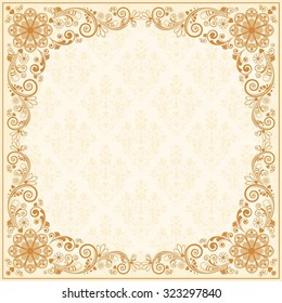 vector vintage floral  background