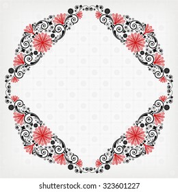 vector vintage floral  background