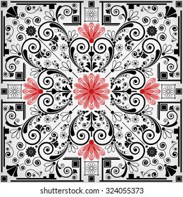 vector vintage floral  background