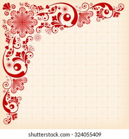 vector vintage floral  background