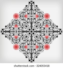 vector vintage floral  background