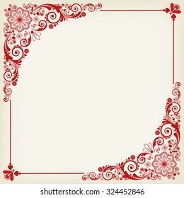 vector vintage floral  background