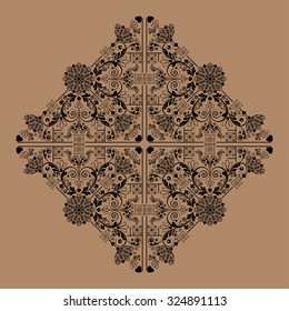 vector vintage floral  background