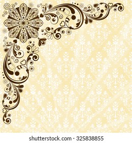 vector vintage floral  background