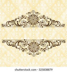 vector vintage floral  background