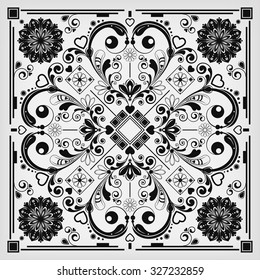 vector vintage floral  background