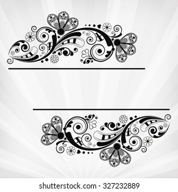 vector vintage floral  background