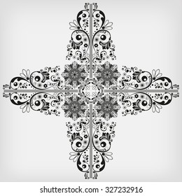 vector vintage floral  background