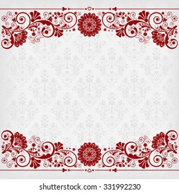 vector vintage floral  background