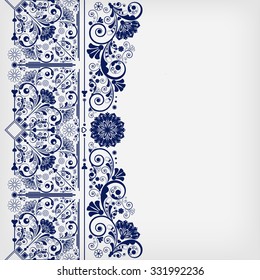 vector vintage floral  background