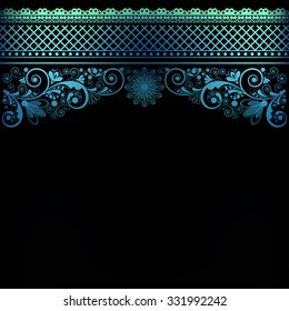 vector vintage floral  background