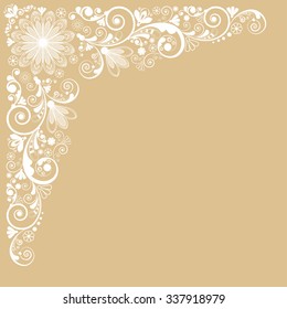 vector vintage floral  background