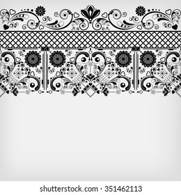 vector vintage floral  background