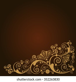 vector vintage floral  background