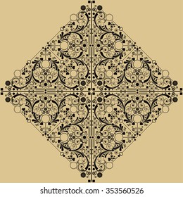 vector vintage floral  background