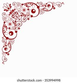 vector vintage floral  background