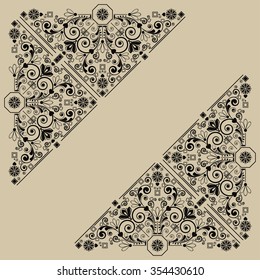 vector vintage floral  background