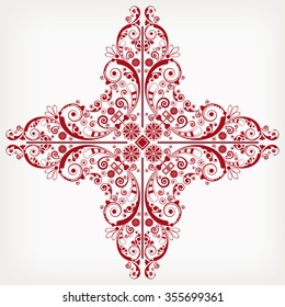 vector vintage floral  background