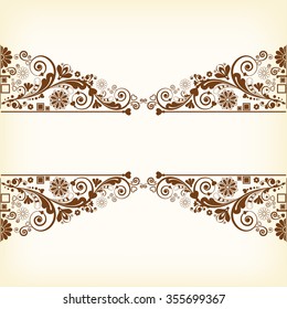 vector vintage floral  background