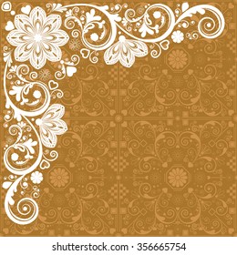 vector vintage floral  background