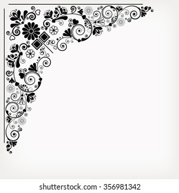 vector vintage floral  background