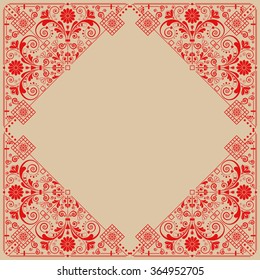 vector vintage floral  background