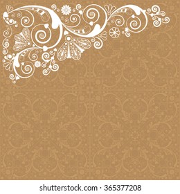 vector vintage floral  background