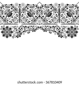 vector vintage floral  background