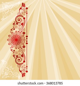 vector vintage floral  background