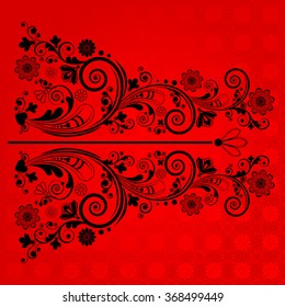vector vintage floral  background