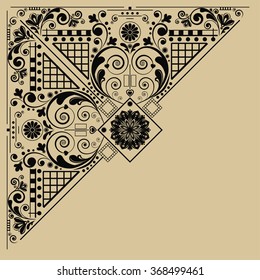 vector vintage floral  background