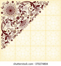 vector vintage floral  background